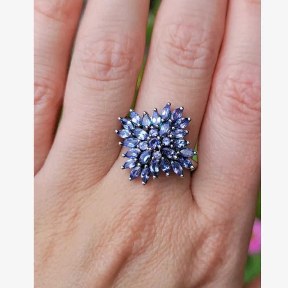 Gemstone Cluster Ring